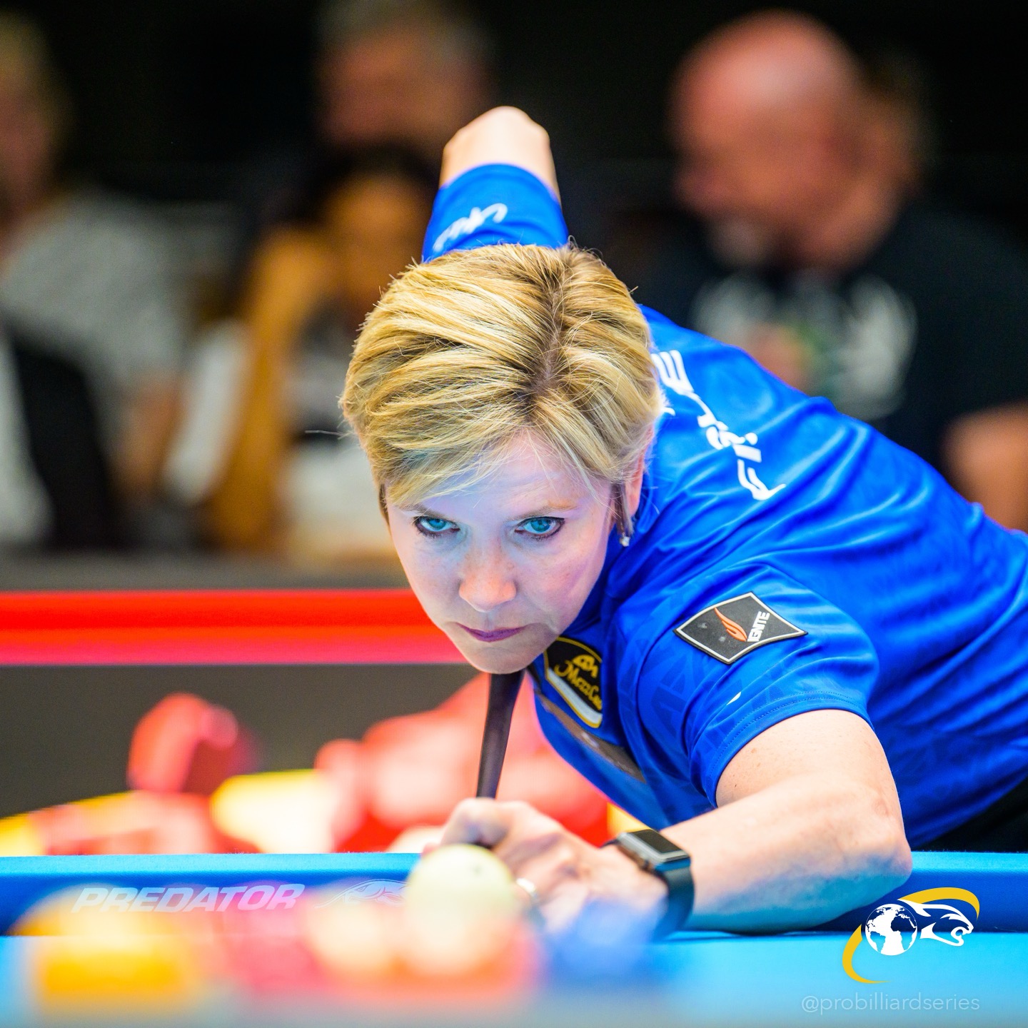 Allison Fisher competing in professional pool